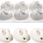 6 Cavity Easter Bunny Silicone Mould