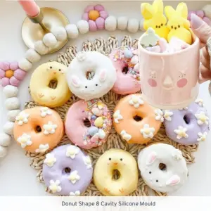 8 cavity Donut silicone mould