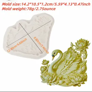 Flower shape storage box with lid silicone mould (large size )