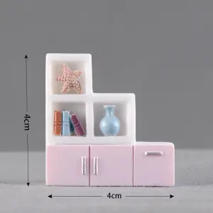 Miniature Bookshelf Cabinet Figurine