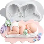 detailed Sleeping Baby silicone mould