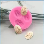 3 cavity Bird Cameo theme silicone mould style 2