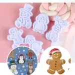 7 Pcs Christmas Theme Cookie Cutter & Plunger Set