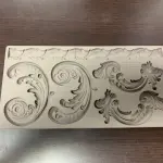 lips holding raspberry theme silicone mould