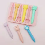 6 Cavity Cartoon Animal Theme Crayon Mold, Chocolate Mold, Resin DIY Silicone Mould