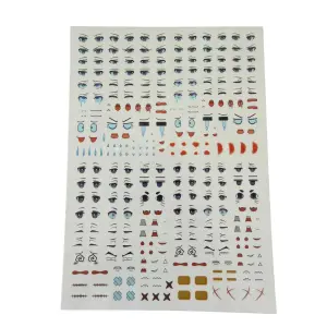3D Eyes Stickers for Face Moulds | Self-Adhesive Doll Eyes Decals for Fondant, Clay & DIY Crafts