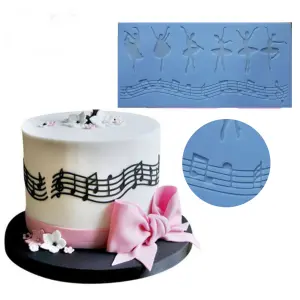 Ballerina Musical Notes theme Lace Mat