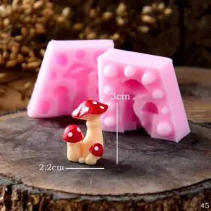 3D Mushroom Silicone Mould for Fondant, Chocolate & DIY Crafts