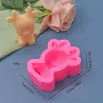3D Six Deer Christmas Silicone Mould for Fondant, Chocolate & DIY Crafts