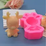 3D Six Deer Christmas Silicone Mould for Fondant, Chocolate & DIY Crafts