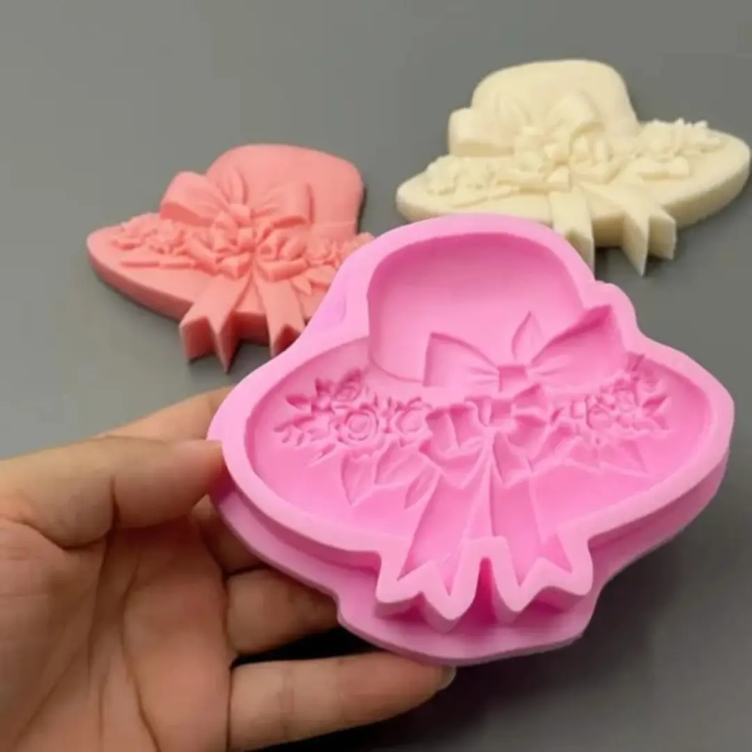 Women Hat Silicone Mould for Fondant & Chocolate | 3D Hat Shape Mold for Cake Decoration & DIY Crafts