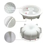 Cake Decor 3D Round Bubble Donut Shape Cake Molds Entremet Cake Mould Mousse Mould entremet mould