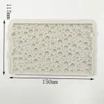 Bubble pearl Onlay Lace Mat for Cake Borders silicone mould
