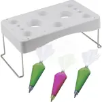 Piping Bag Holder and Cake Tip Organizer Stand
