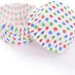 100 Pcs Cupcake polka dot Cupcake Liners Baking Muffin Paper Cups
