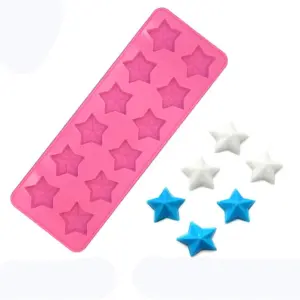 3D Star chocolate,candy silicone mould