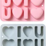 1pc I Love you with heart Silicone Mould