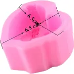 Heart shaped with love and flower deep silicone mould