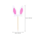 3 pcs Glitter Rabbit Ear bunny ear Cake / cupcake Topper