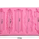 Silicone Name Frame vintage decorative silicone mould