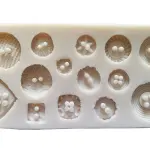 1pc Assorted Heart Shaped Button Silicone Mould