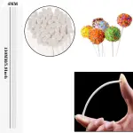 Lollipop Sticks 100 Pcs Cake Pop Sticks 4-inch Cake Candy Chocolate Making Sticks
