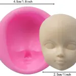3D Baby Face Silicone Mould for Fondant & Chocolate Making