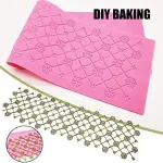 Flower grid pattern shaped Lace silicone mould