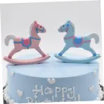 1 pcs rocking horse baby shower birthday cake decoration topper