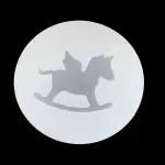1Pcs Rocking Horse Shape Silicone Mould