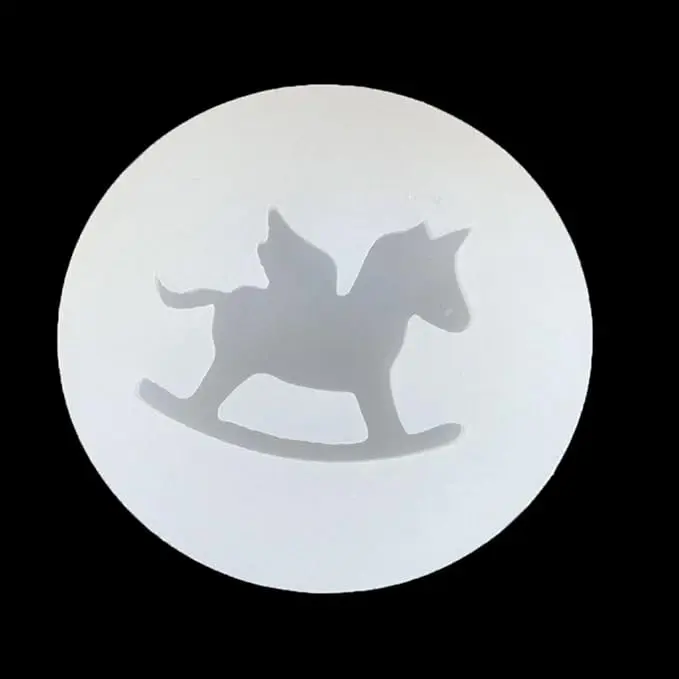 1Pcs Rocking Horse Shape Silicone Mould