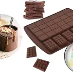 Chocolate bar with mini cholate silicone Mould