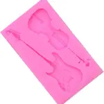 2 cavity Guitar Violin Silicone mould