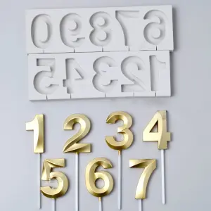 Silicone Number Mould style 1