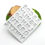 Alphabet stitch theme silicone mould