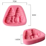 Christmas tree snowman theme silicone mould