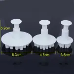 3pcs Snowflake Fondant Cake Decorating Sugarcraft Cutter Plunger set