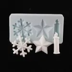 Candle star snowflake christmas silicone mould
