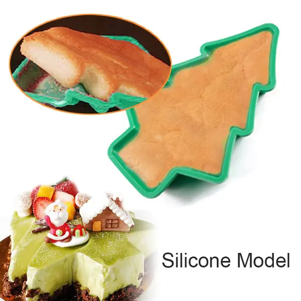 1Pcs Christmas Silicone Cake Bread Mould