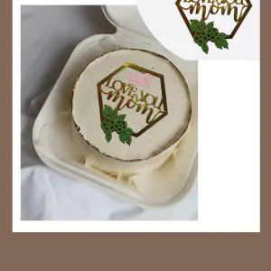 Love you mom cake topper