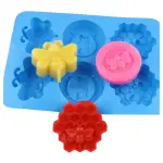 CAKE DECOR™ 6-Cavity Bumble Bee and Honeycomb Silicone Chocolate Mould | Non-Stick Mold for Baking & Crafting | 1 Piece Pack