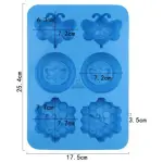 CAKE DECOR™ 6-Cavity Bumble Bee and Honeycomb Silicone Chocolate Mould | Non-Stick Mold for Baking & Crafting | 1 Piece Pack