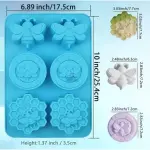 CAKE DECOR™ 6-Cavity Bumble Bee and Honeycomb Silicone Chocolate Mould | Non-Stick Mold for Baking & Crafting | 1 Piece Pack