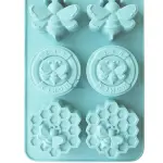 CAKE DECOR™ 6-Cavity Bumble Bee and Honeycomb Silicone Chocolate Mould | Non-Stick Mold for Baking & Crafting | 1 Piece Pack