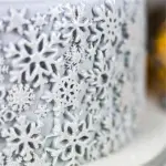 Christmas Snowflake Silicone Fondant Mold for Sugar Resin Cake Border Embossed Textured Mat Cake Embossing Pad Baking Moulds