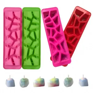 1 pcs Gemstone Diamond Stone Gem Shaped Chocolate Candy candle silicone mould