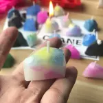 1 pcs Gemstone Diamond Stone Gem Shaped Chocolate Candy candle silicone mould