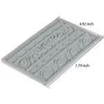 Vintage Lace Border Fondant Silicone boarder Mould,5 Cavity