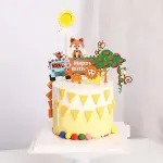 7 pcs Animal cake/cupcake topper theme cake decoration