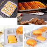 8 Cavity Loaf pan brownie Nonstick Carbon Steel tray